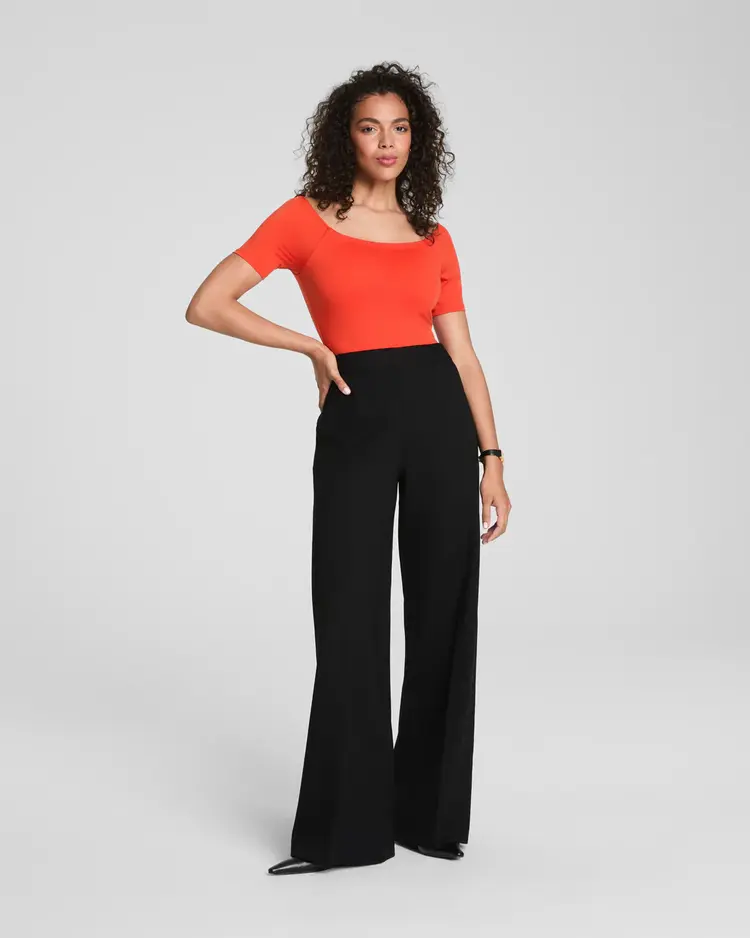 Spanx The Perfect Wide Leg Pant - Black