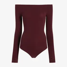 Commando Ballet Off-Shoulder Bodysuit - Raisin