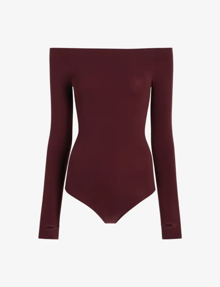 Commando Ballet Off-Shoulder Bodysuit - Raisin
