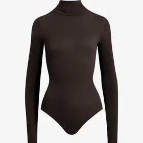Commando Ballet Turtleneck Bodysuit - Espresso