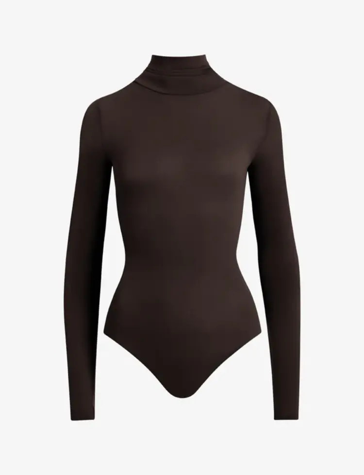 Commando Ballet Turtleneck Bodysuit - Espresso