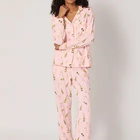 Bed Head Long Sleeve Classic PJ Set - Pop Fizz Clink