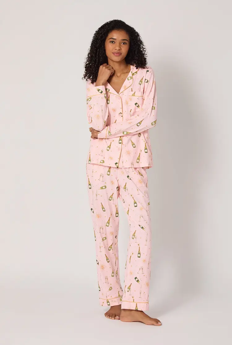 Bed Head Long Sleeve Classic PJ Set - Pop Fizz Clink