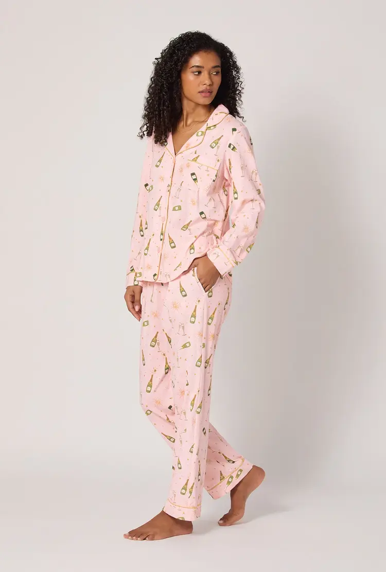 Bed Head Long Sleeve Classic PJ Set - Pop Fizz Clink
