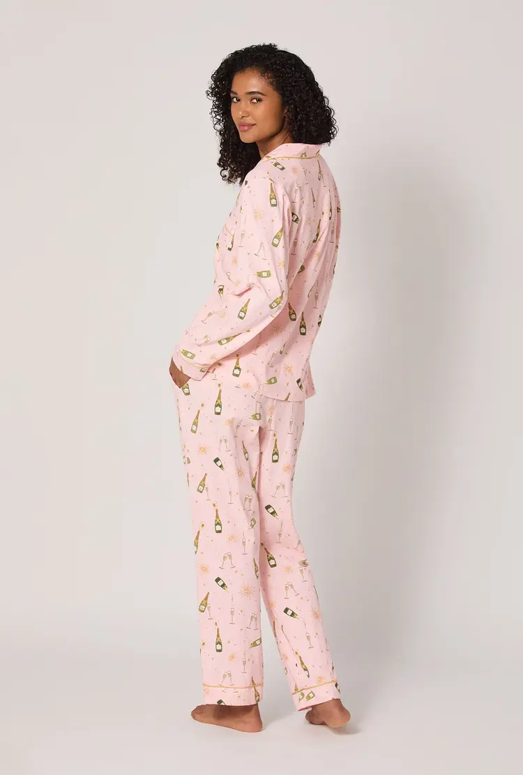 Bed Head Long Sleeve Classic PJ Set - Pop Fizz Clink