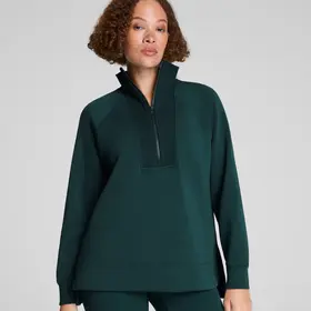 Spanx Brushed AirEssentials Half-Zip Tunic - Meridian