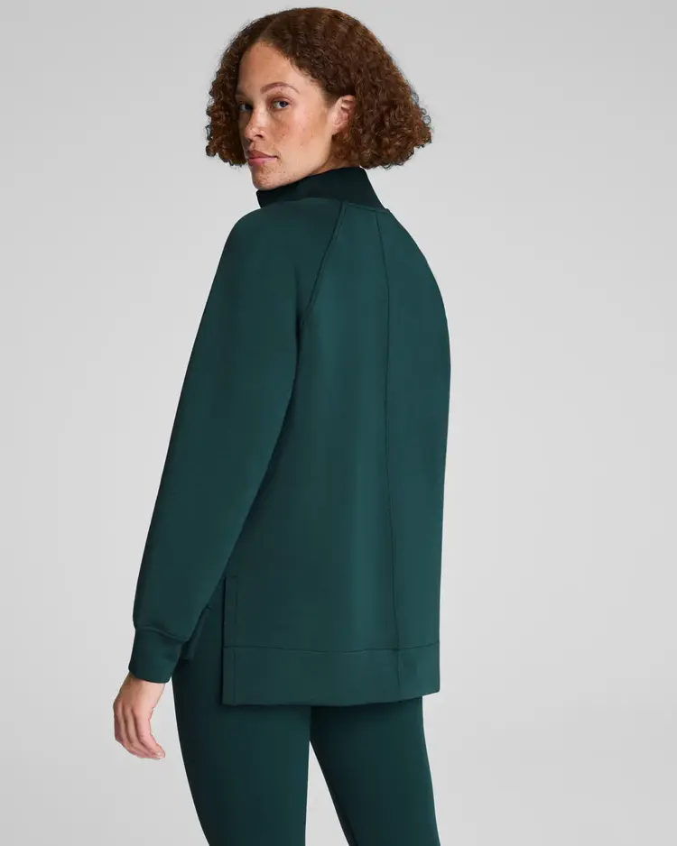 Spanx Brushed AirEssentials Half-Zip Tunic - Meridian