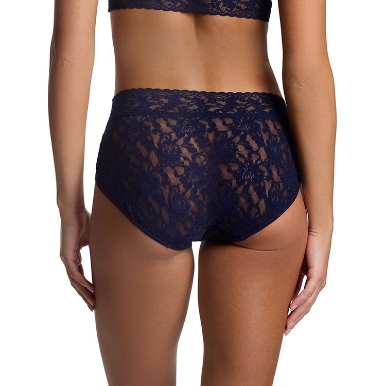 Hanky Panky Lace French Brief Panty - Navy