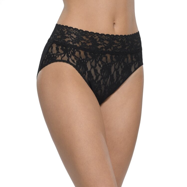 Hanky Panky Lace French Brief Panty - Black