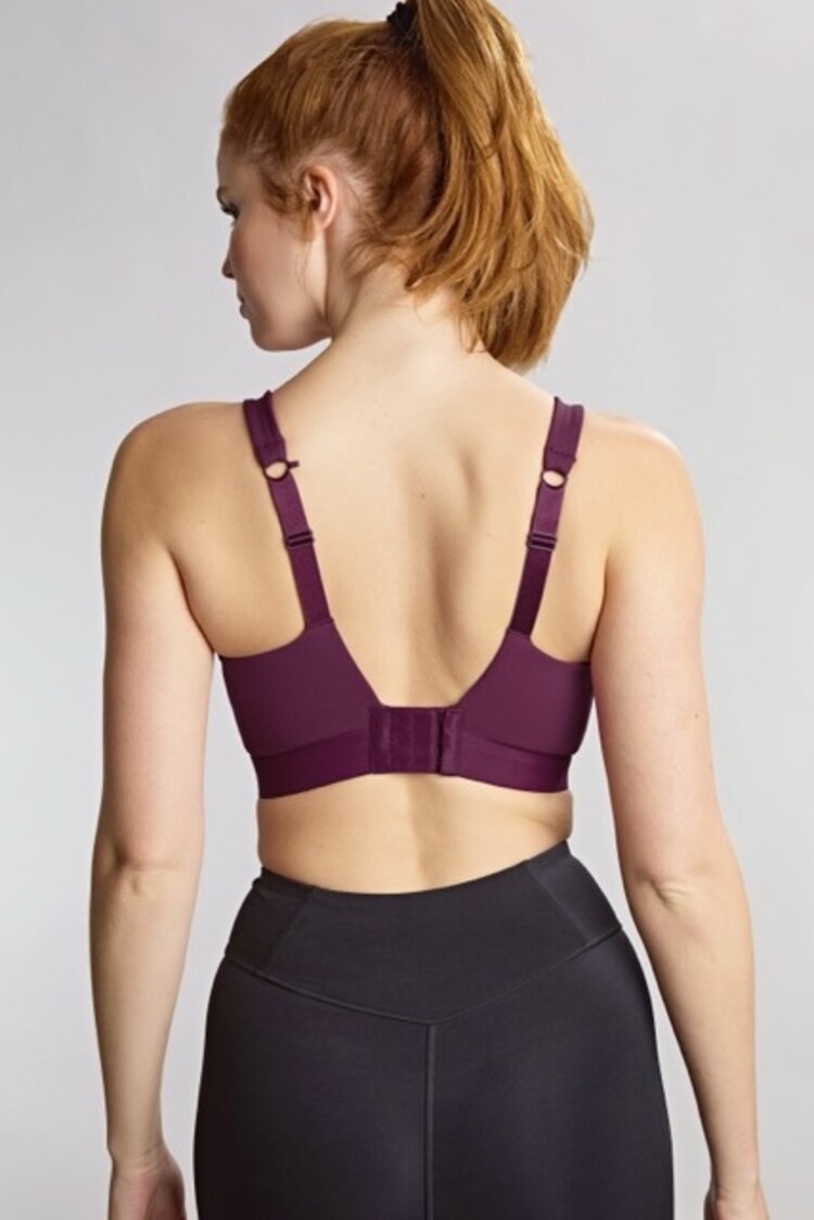 Panache Endurance Non-Padded Wired Sports Bra - Berry/Chalk