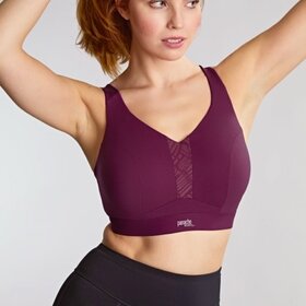 Panache Endurance Non-Padded Wired Sports Bra - Berry/Chalk
