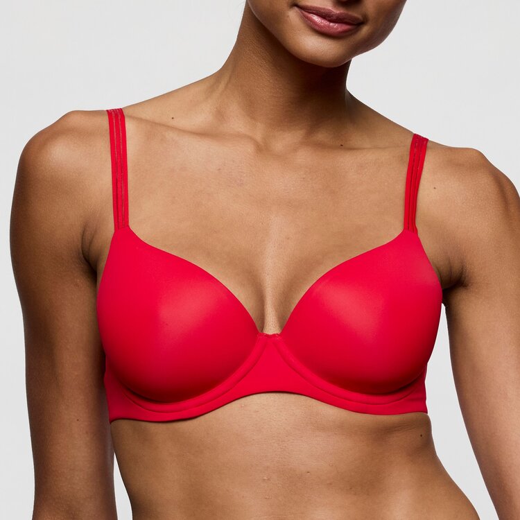 Marie Jo Louie Padded Heart Bra - True Red