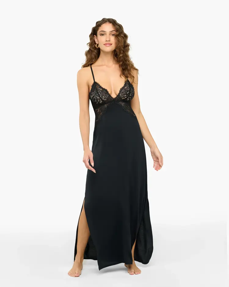 Cosabella Pret-a-Poter Maxi Italian Gown - Black