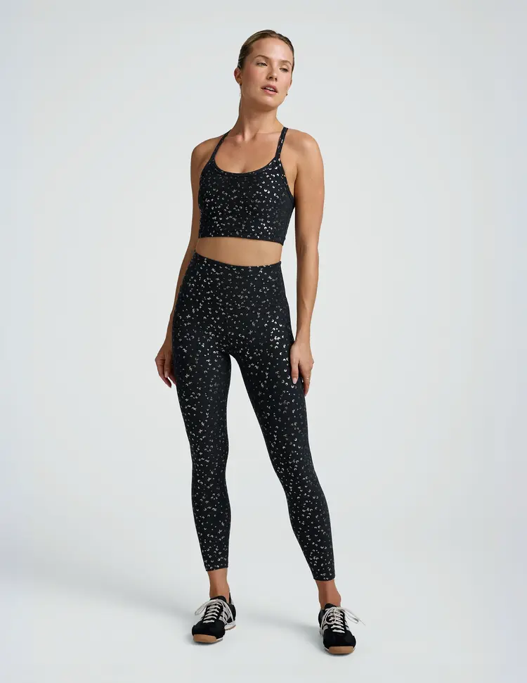 Beyond Yoga Softshine High Waisted Midi Legging - Black Gold Mini Moons