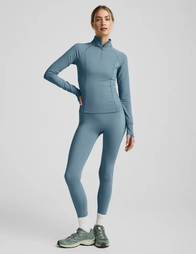 Beyond Yoga Allure 1/4 Zip Pullover - Misty Blue