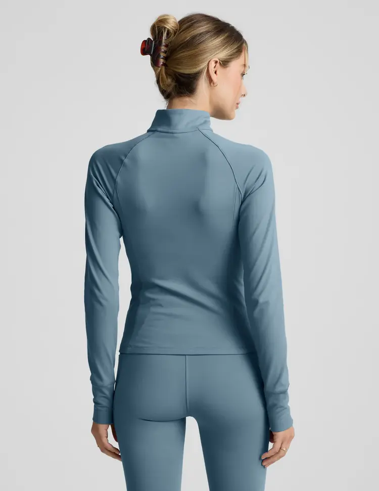 Beyond Yoga Allure 1/4 Zip Pullover - Misty Blue