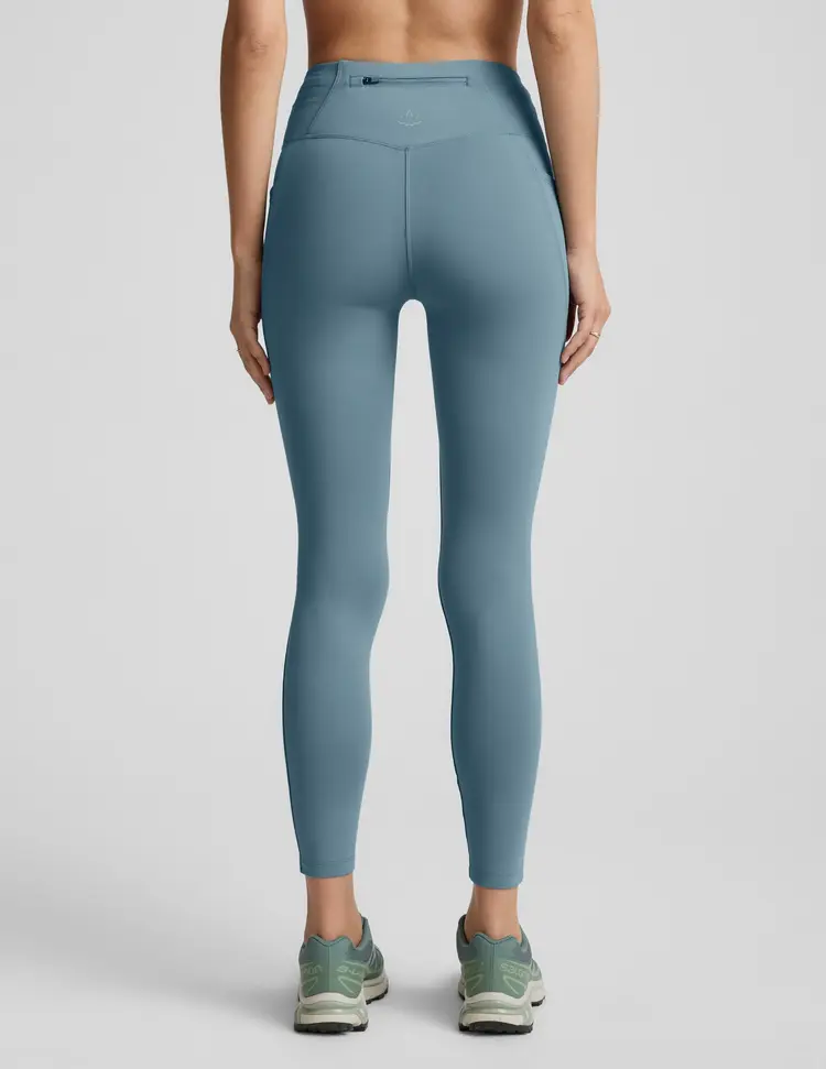 Beyond Yoga Allure Zip Pocket Legging - Misty Blue