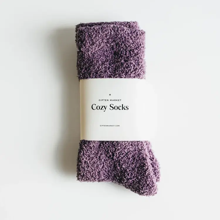 Giften Market Cozy Cloud Socks - Plum