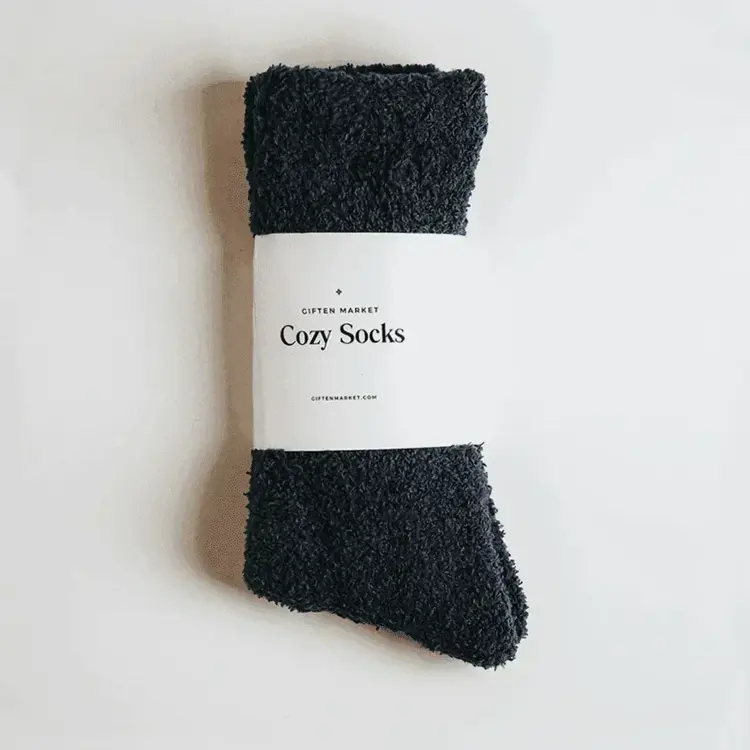Giften Market Cozy Cloud Socks - Charcoal