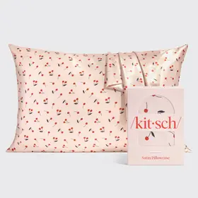 Kitsch Satin Pillowcase - Cherry Print