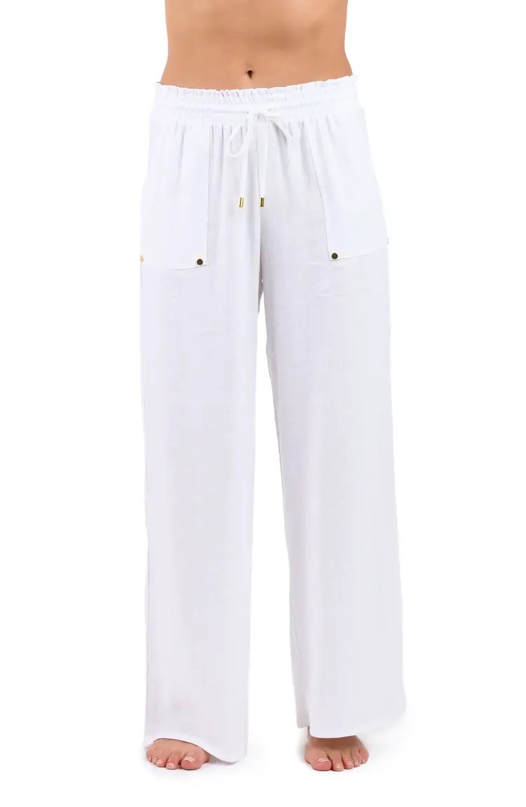 La Blanca Delphine Coast Wide Leg Pant - White
