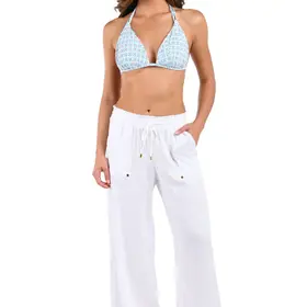 La Blanca Delphine Coast Wide Leg Pant - White