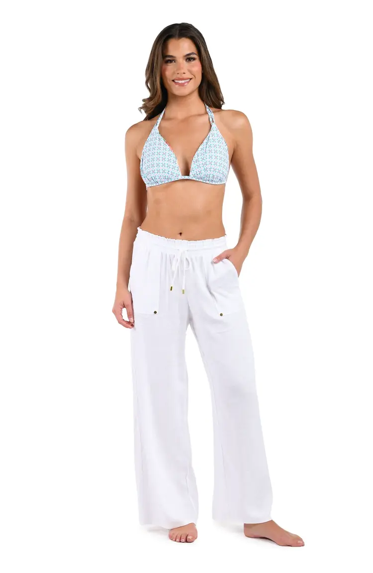 La Blanca Delphine Coast Wide Leg Pant - White