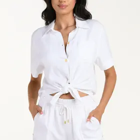 La Blanca Delphine Short Sleeve Top - White