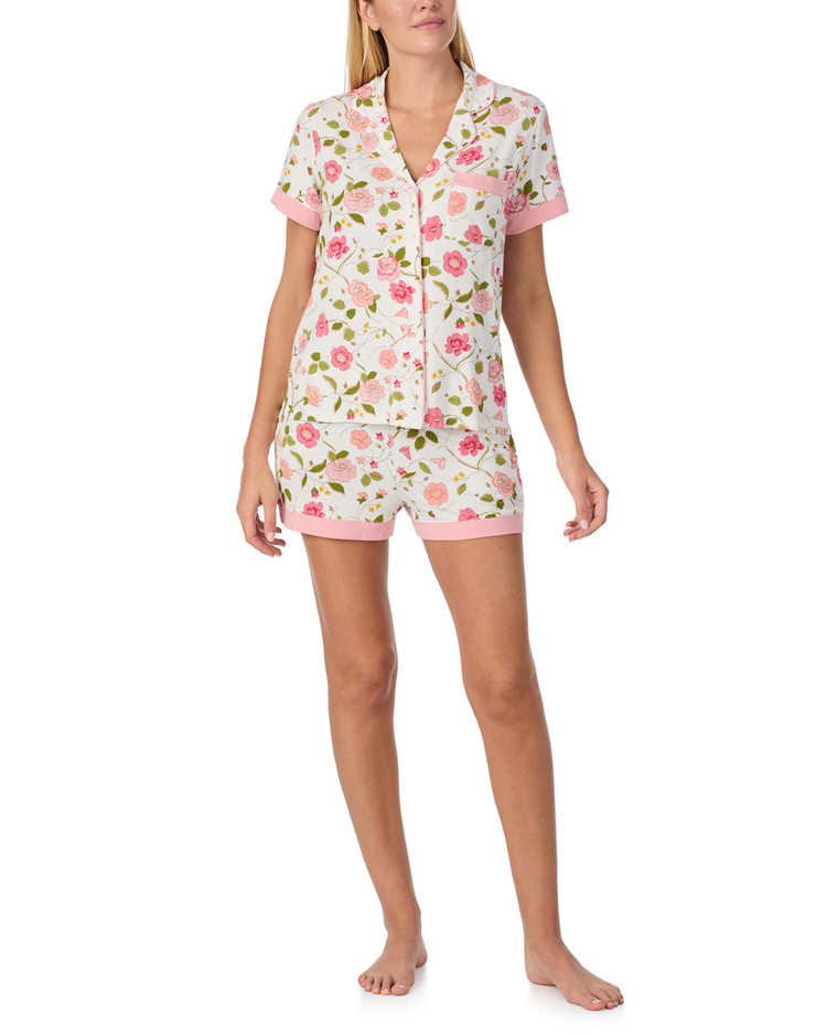 Kate Spade Modal Jersey S/S Short PJ Set - Botanical Blooms