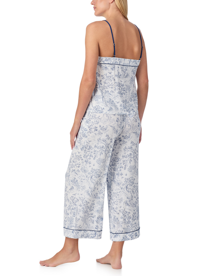 Kate Spade Modal Jersey Cami Cropped PJ Set - Classic Toile