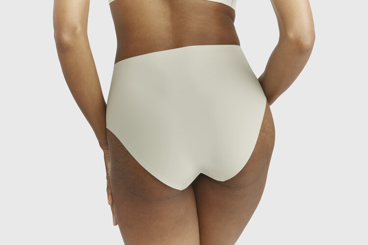 Evelyn & Bobbie Retro High-Rise Bikini Panty - Aloe