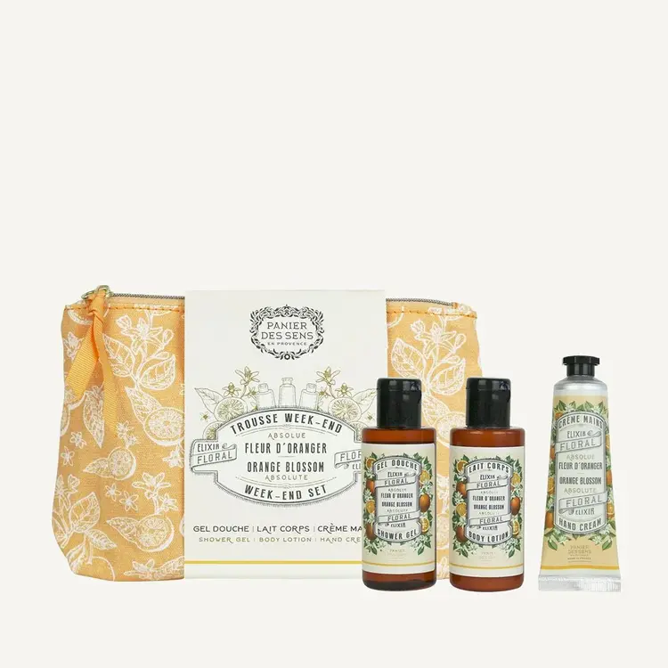 Panier des Sens Travel Set - Shower, Body & Hand Lotion - Orange Blossom