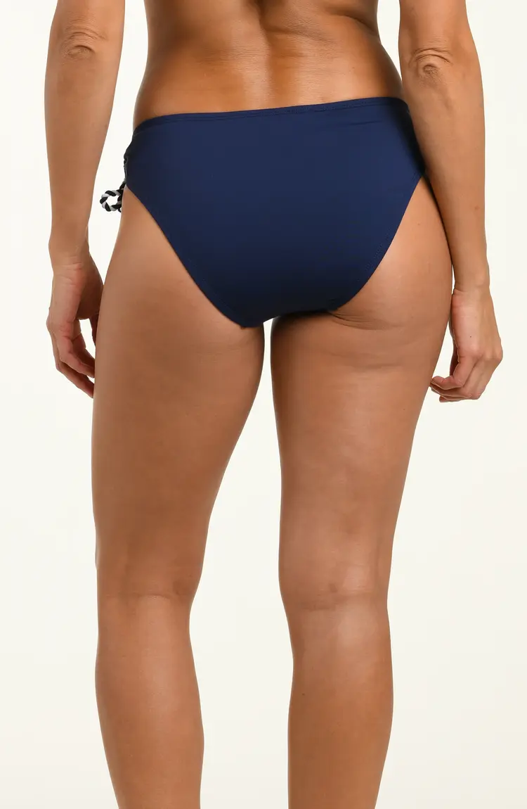 La Blanca Mariner Adjustable Loop Bikini Bottom - Indigo Floral