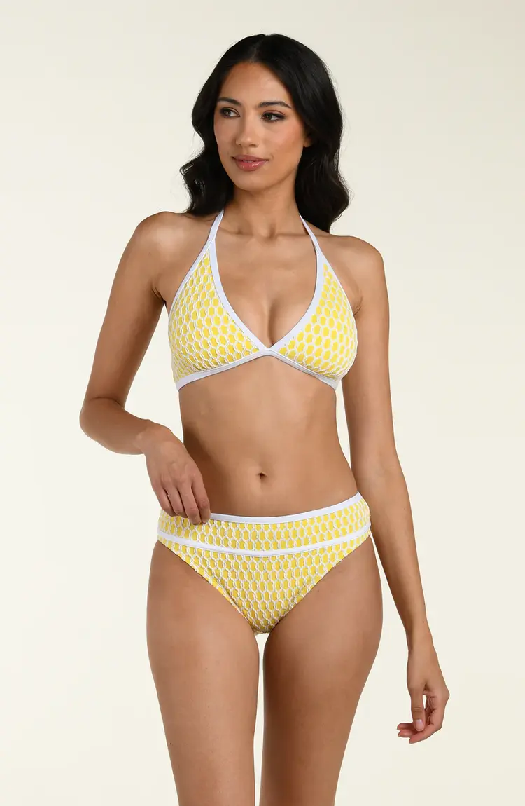 La Blanca Prep Banded Halter Bikini Bottom - Soleil (SOL)