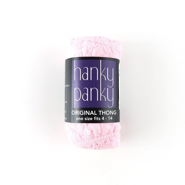 Hanky Panky Original Rise Thong Panty - Bliss Pink