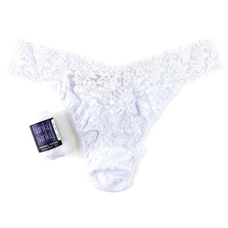 Hanky Panky Original Rise Thong Panty - White