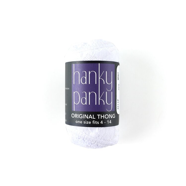 Hanky Panky Original Rise Thong Panty - White