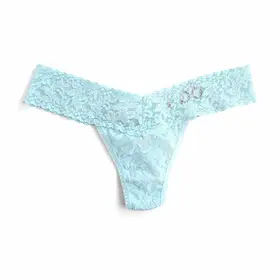 Hanky Panky Low Rise I Do Thong Panty - Celeste Blue