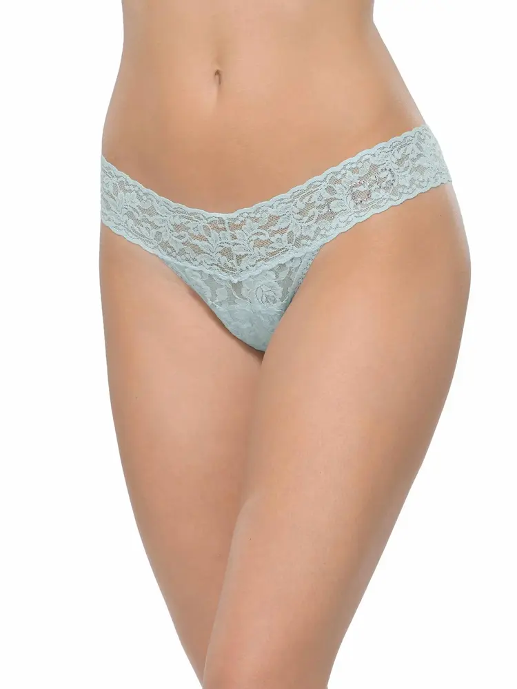Hanky Panky Low Rise I Do Thong Panty - Celeste Blue