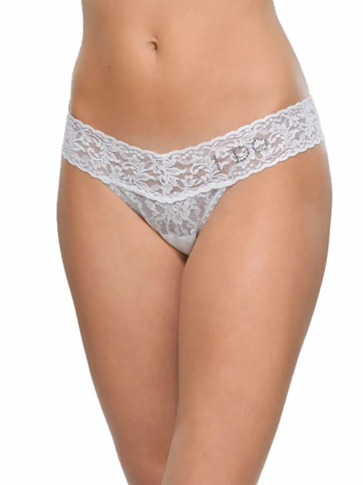 Hanky Panky Low Rise I Do Thong Panty - White