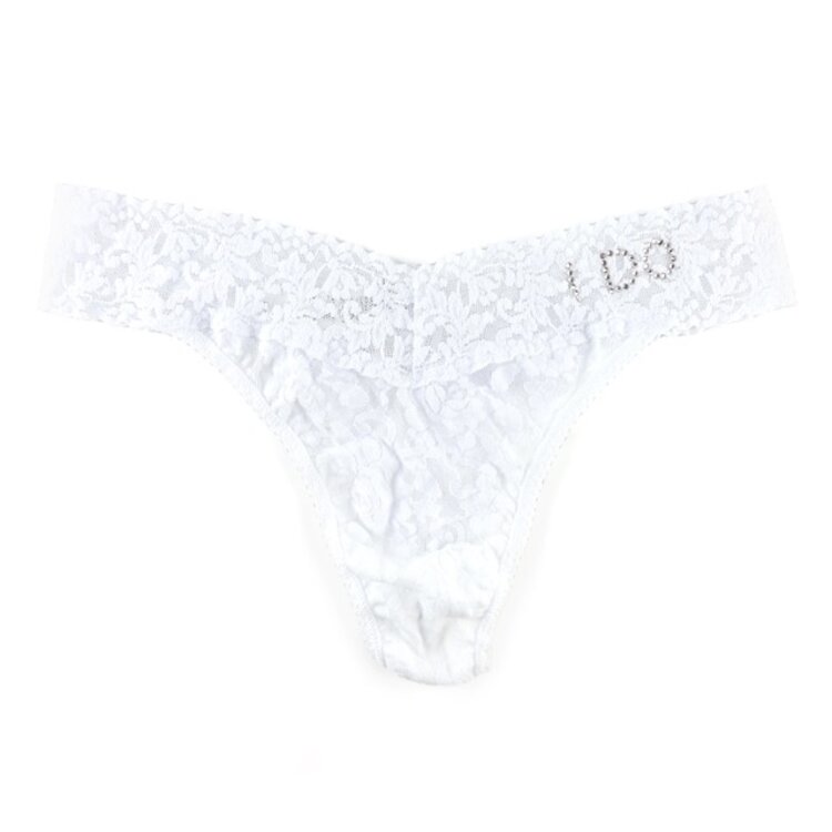 Hanky Panky Original Rise I Do Thong Panty - White