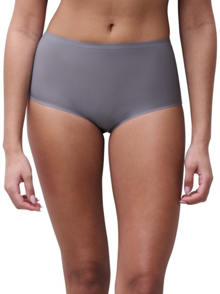 Chantelle Soft Stretch Seamless High Rise Brief - Smoke Grey (0SM)