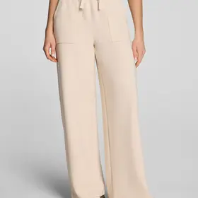 Spanx Airessentials French Rib Wide Leg Pant - Toasted Coconut
