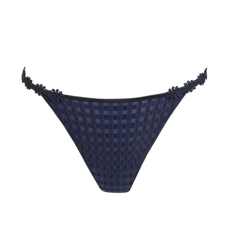 Marie Jo Avero Thong w/ Daisy - Velvet Blue (VEL)