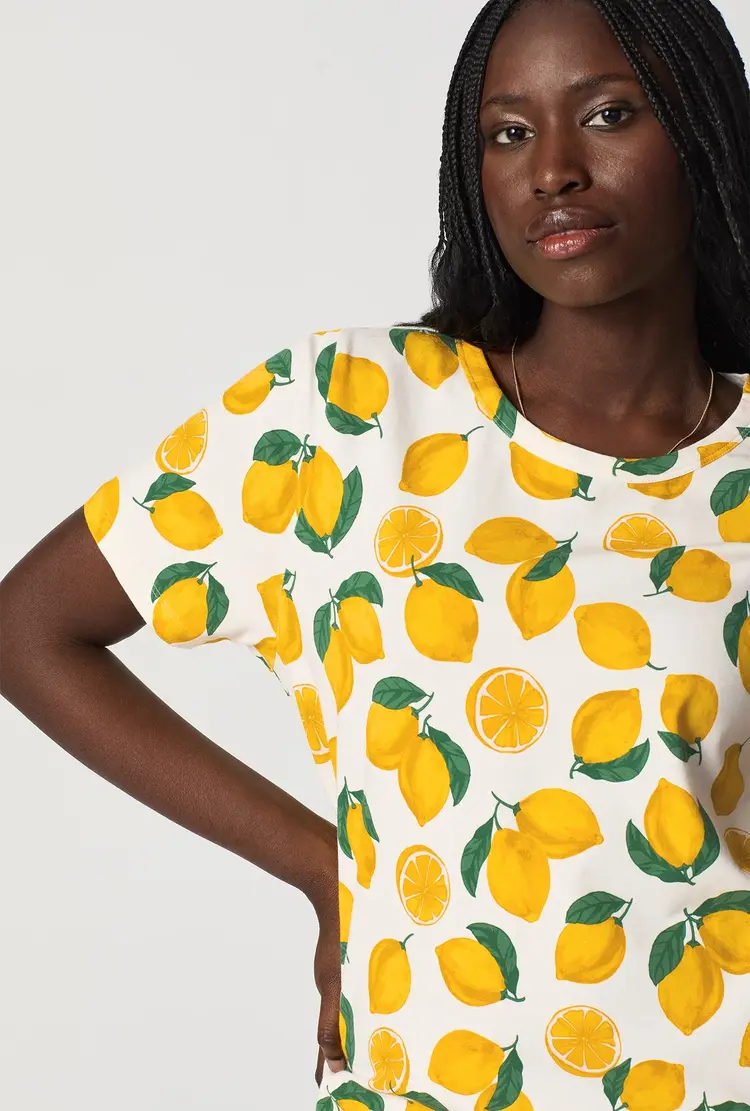Bed Head Cotton Jersey Knit S/S Sleep Dress - Main Squeeze