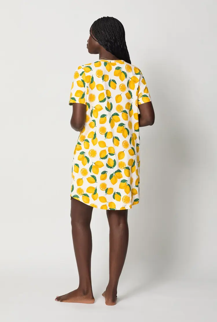 Bed Head Cotton Jersey Knit S/S Sleep Dress - Main Squeeze