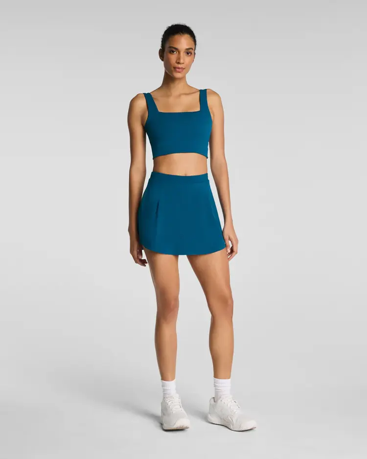 Spanx Spanxshape Boostup Pleated Skort 14" - Deep Cove
