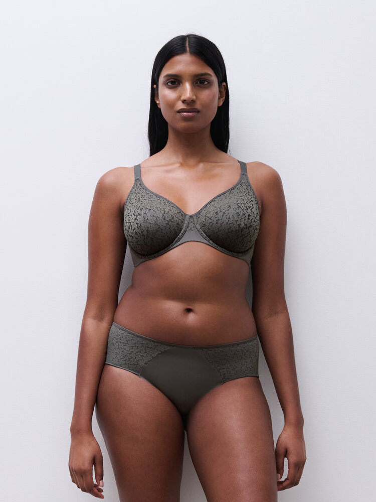 Chantelle Norah Unlined Bra - Clay Green