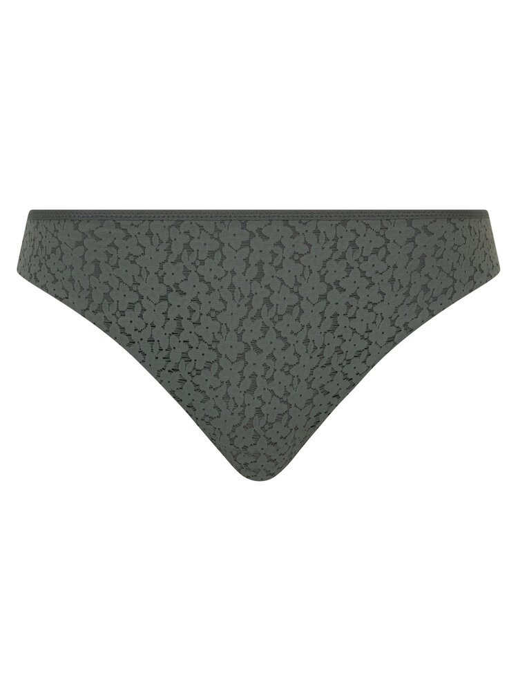 Chantelle Norah Comfort Thong Panty - Clay Green