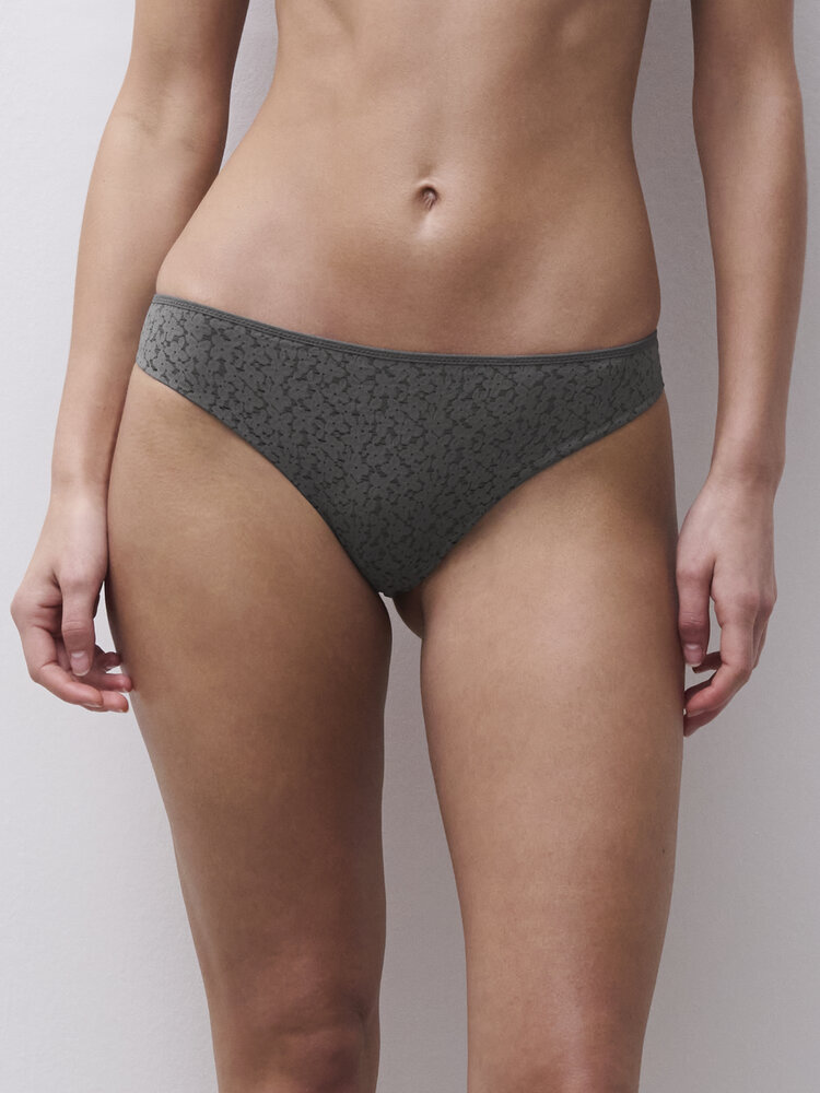 Chantelle Norah Comfort Thong Panty - Clay Green